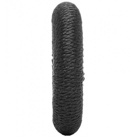 Conjunto 4 Anéis para Guardanapo Tressê Preto Plástico 